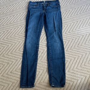 7 for all mankind, the skinny jeans, size 25